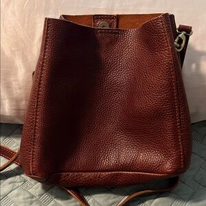 Portland Leather Nutmeg Butterfly Crossbody Bag